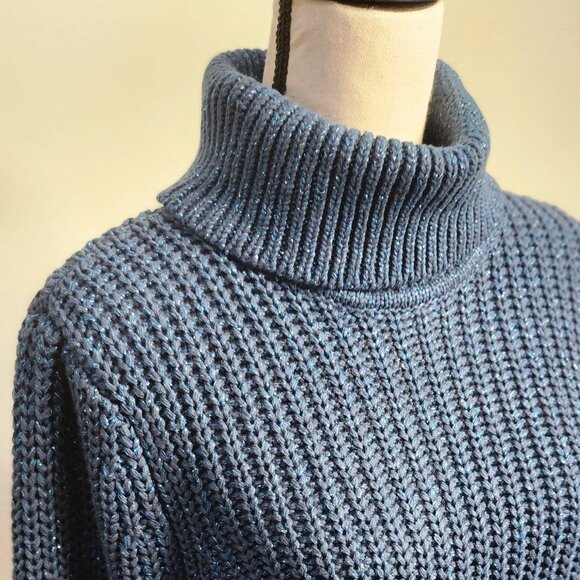Metallic Funnel Neck Sweater - Picture 5 of 8